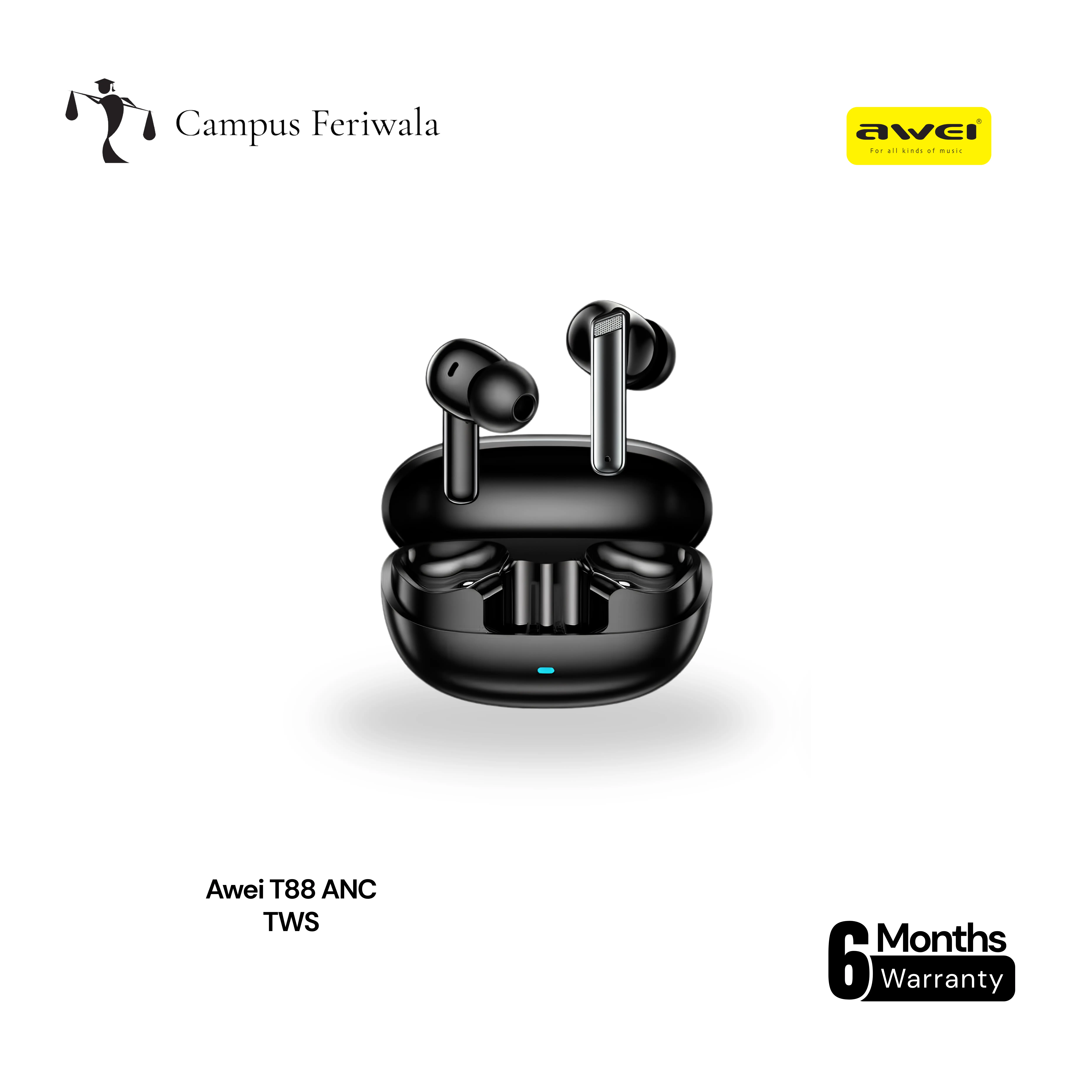 Awei T88 ANC view 2