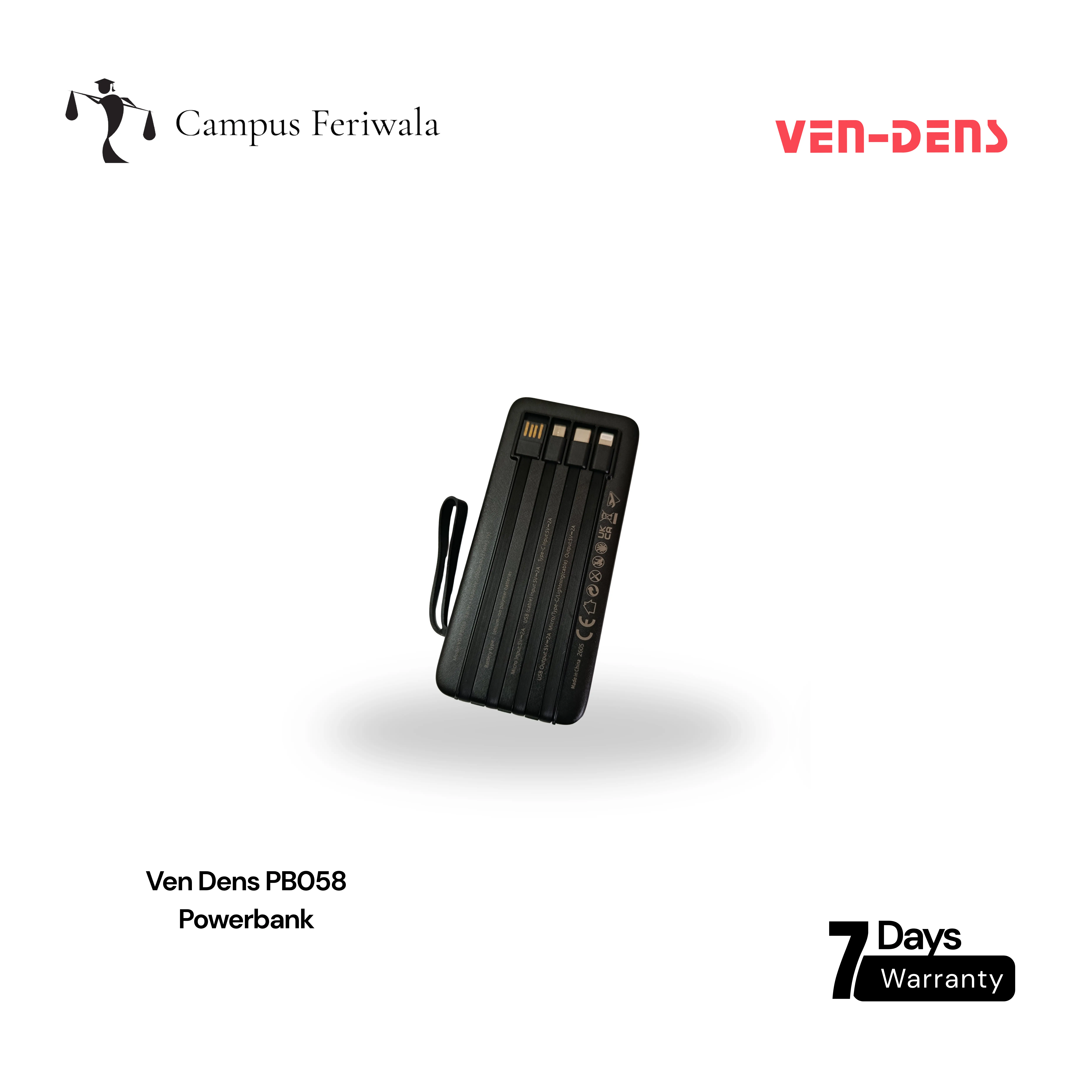 VEN-DENS 10,000mAh Power Bank view 3